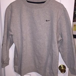 Gray Nike crew neck sweatshirt